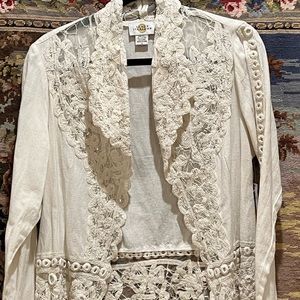 Gorgeous lace jacket with beads